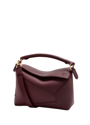 Loewe Small Puzzle Bag Classic Calfskin Dark Burgundy