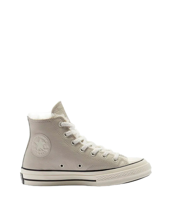 Converse Cozy Club Chuck 70 Warm Lining Leather High Tops Grey