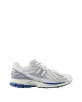 White Silver Metallic Blue