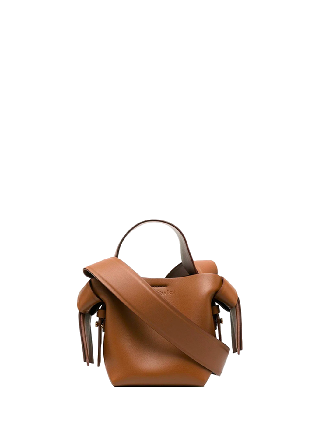 Acne Studios Musubi Micro leather shoulder bag Brown