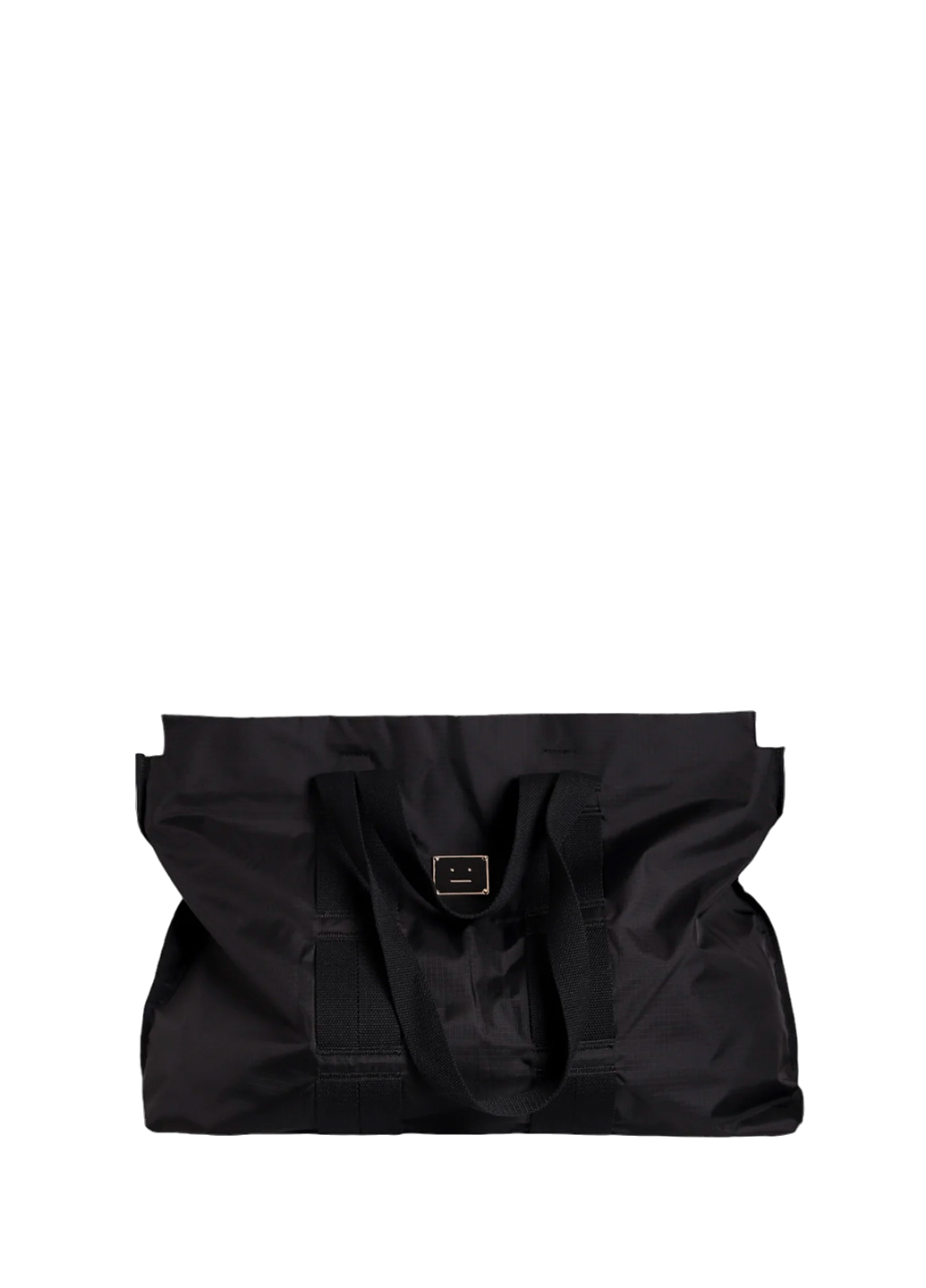 Acne Studios Arvid Plaque Face Tote Bag Black