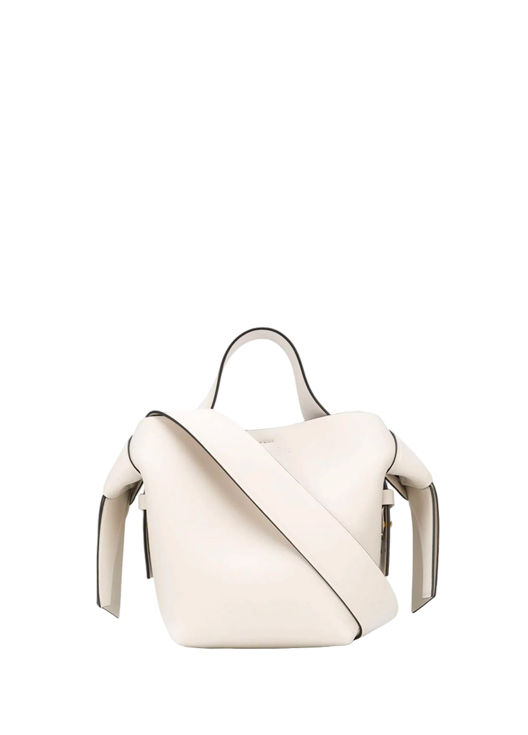 Acne Studios Musubi Small leather shoulder bag White