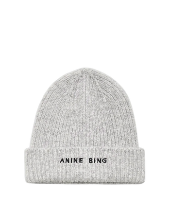 Anine Bing Elia Beanie Light Heather Grey