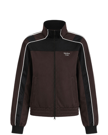 Martine Rose Shrunken Track Jacket Brown