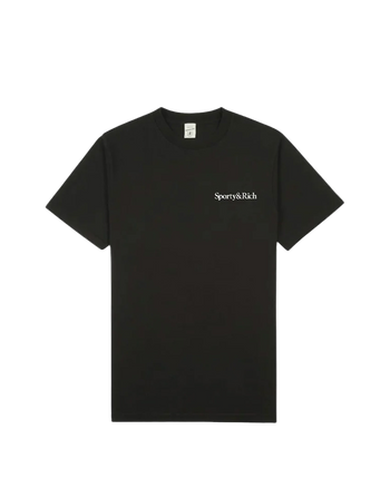 Sporty & Rich Health Is Wealth T-Shirt Black