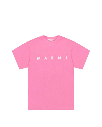 Marni Big Logo Crew Neck T-shirt Pink