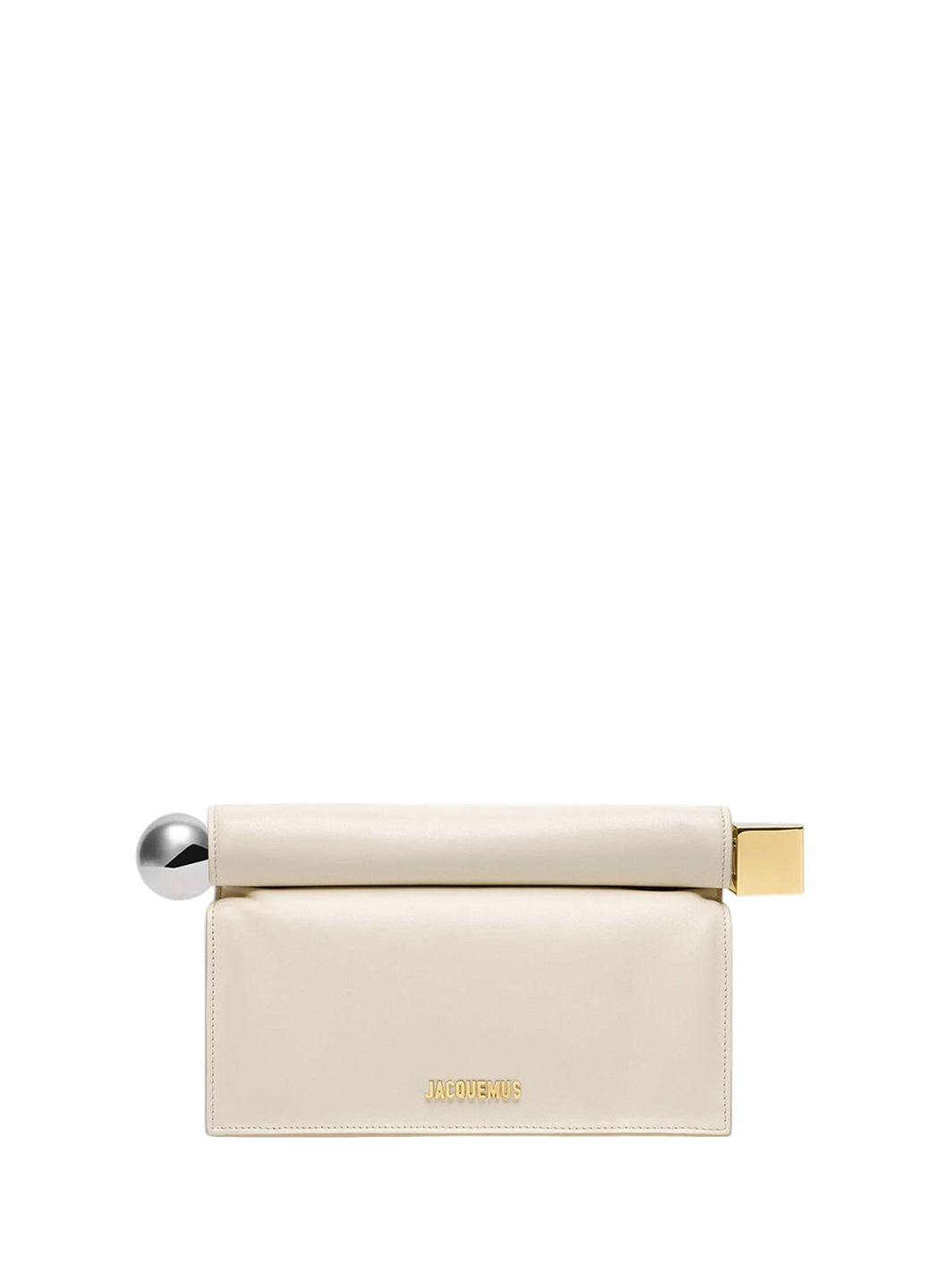 Jacquemus The Rond Carre Clutch Light Ivory
