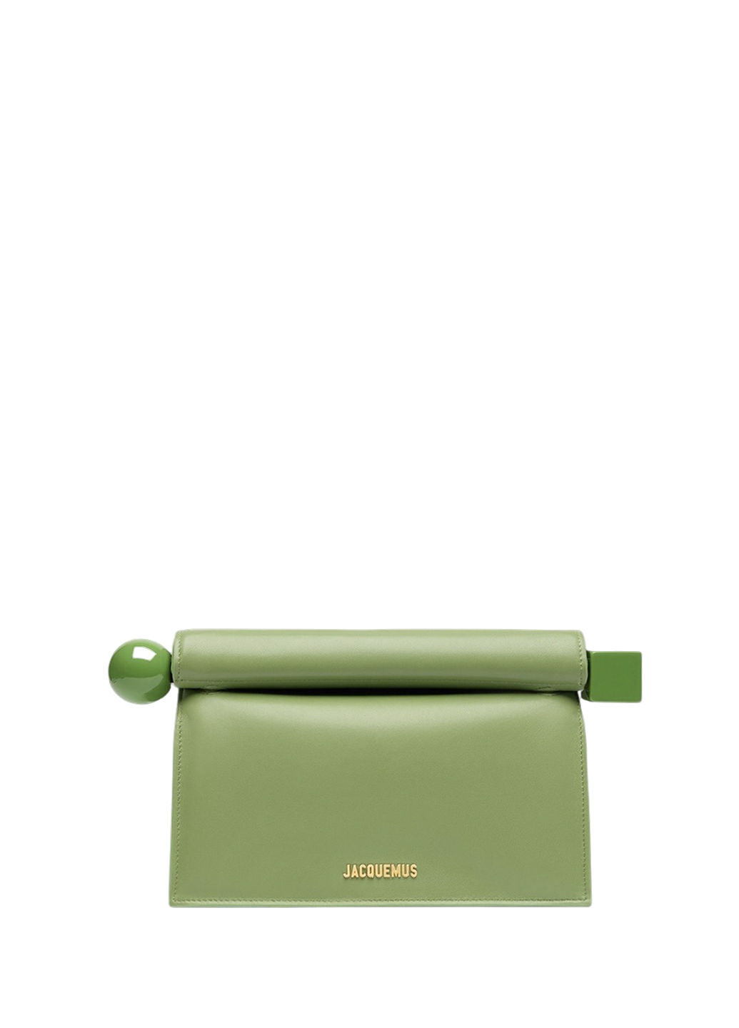 Jacquemus The Rond Carre Clutch Green
