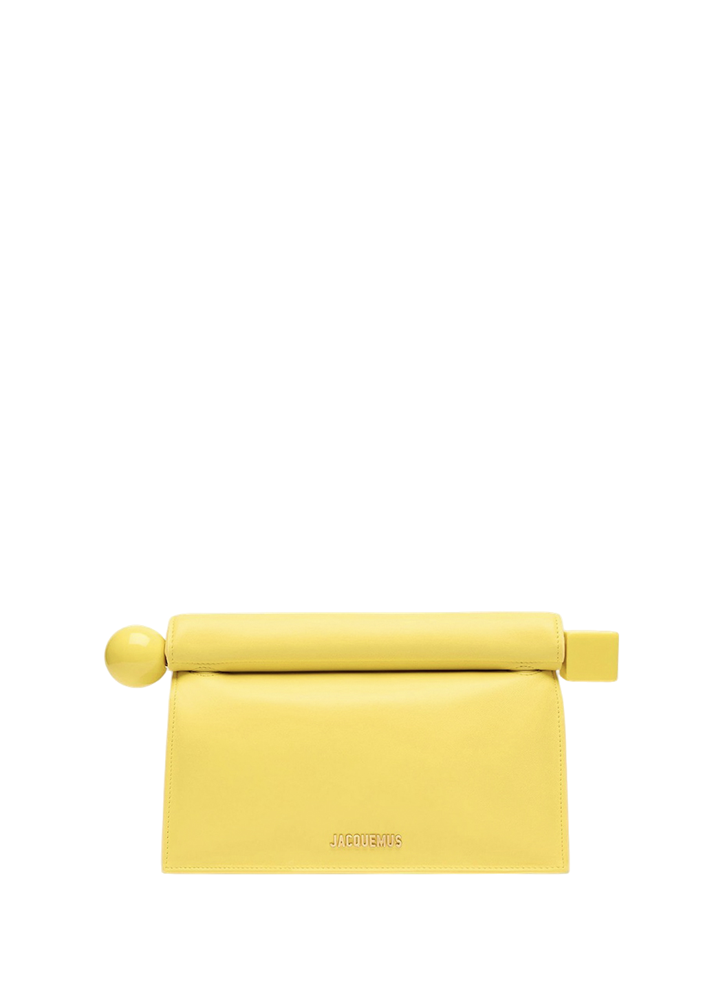 Jacquemus The Rond Carre Clutch Yellow