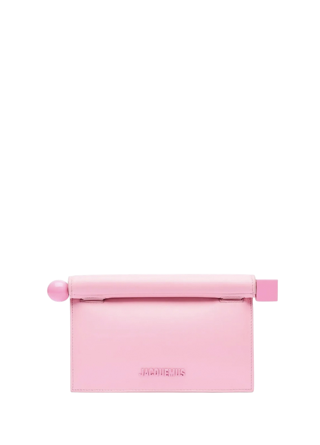 Jacquemus The Rond Carre Clutch Pink