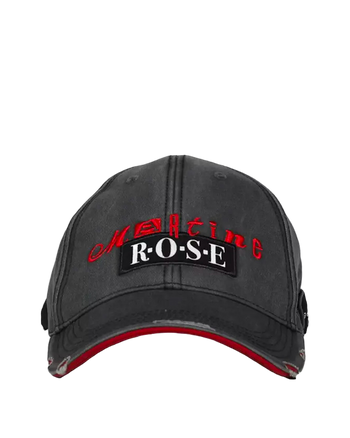 Martine Rose Logo Roll Back Cap Grey/Red