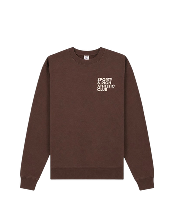 Sporty & Rich Exercise Often Crewneck Brown