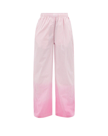 Marni Dip Dyed Cotton Pants Striped Pink