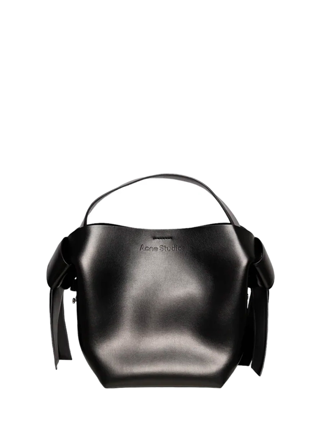 Acne Studios Musubi Medium leather shoulder bag Black