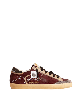 Golden Goose x Swarovski Super-Star Penstar LAB Burgundy