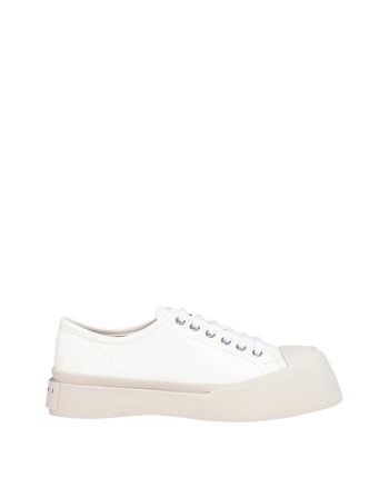 Marni Leather Pablo Lace-Up Sneaker White