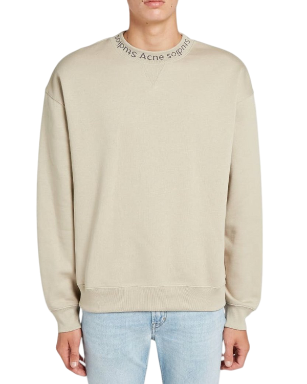 Acne Studios Flogho Crew Sweat Beige