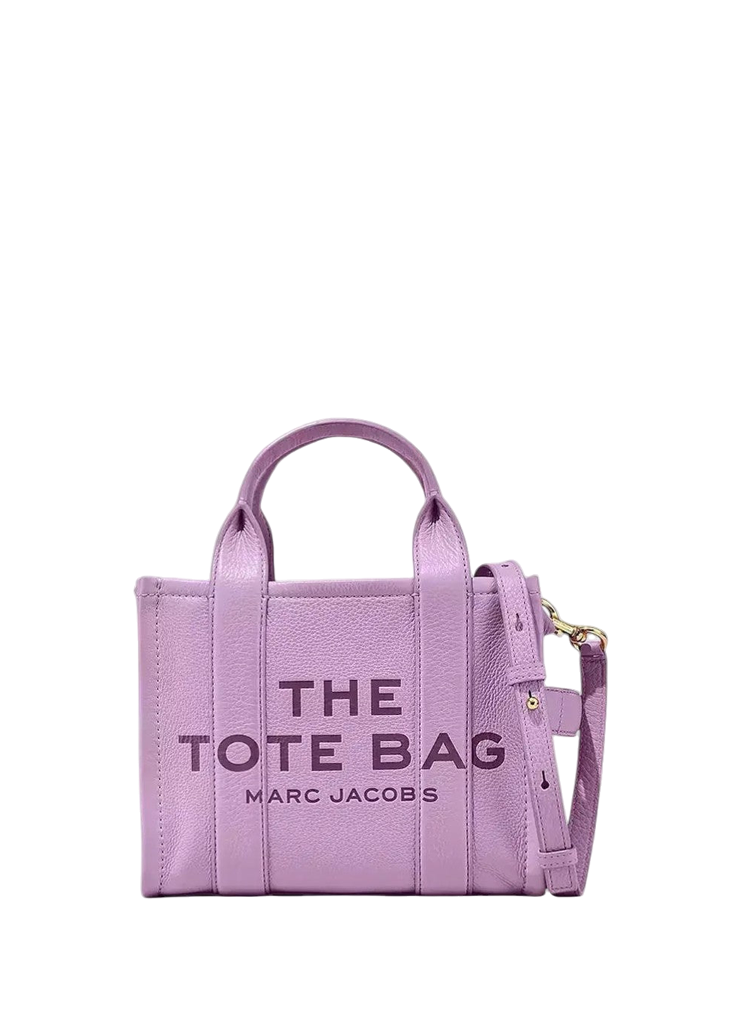 Marc Jacobs Leather Mini Tote Bag Purple