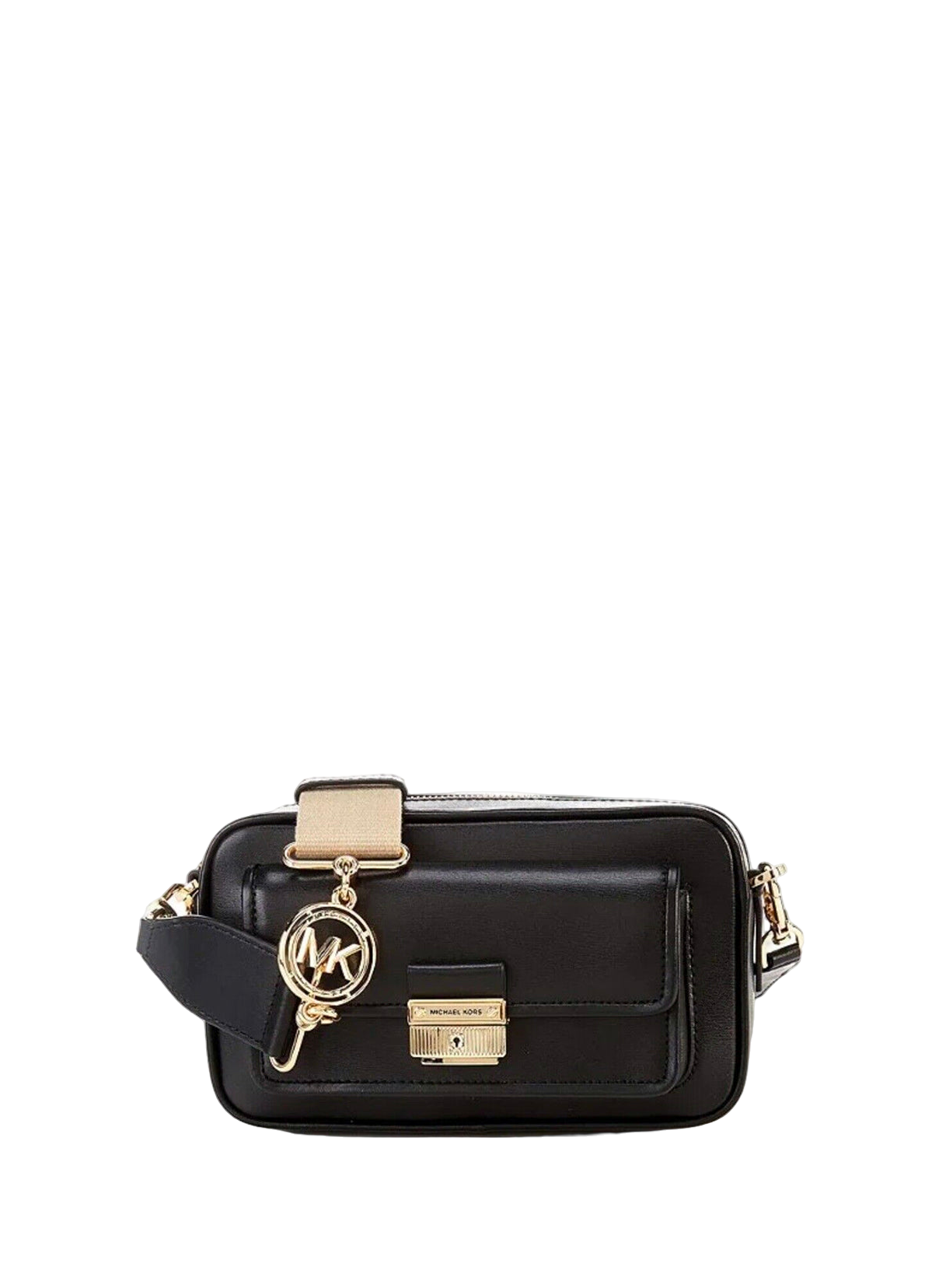 Michael Kors Bradshaw Medium Logo Camera Bag Black