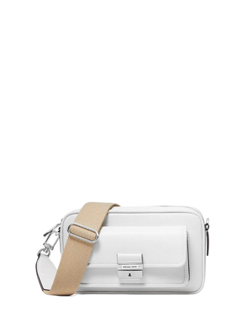 Michael Kors Bradshaw Medium Logo Camera Bag Cream