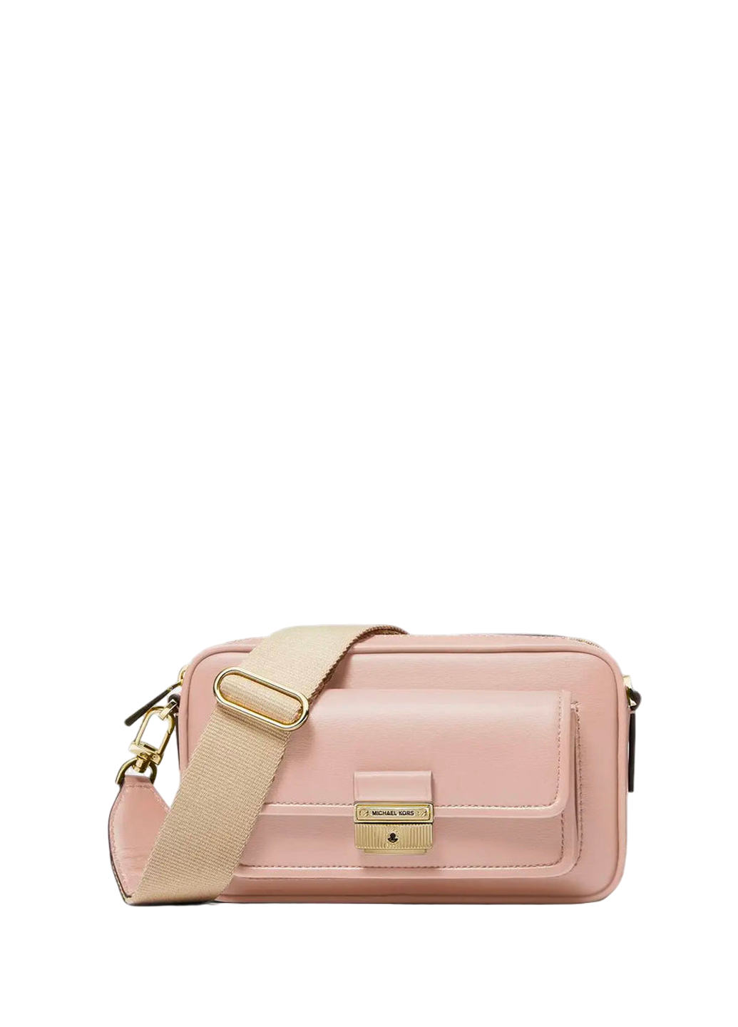Michael Kors Bradshaw Medium Logo Camera Bag Light Pink