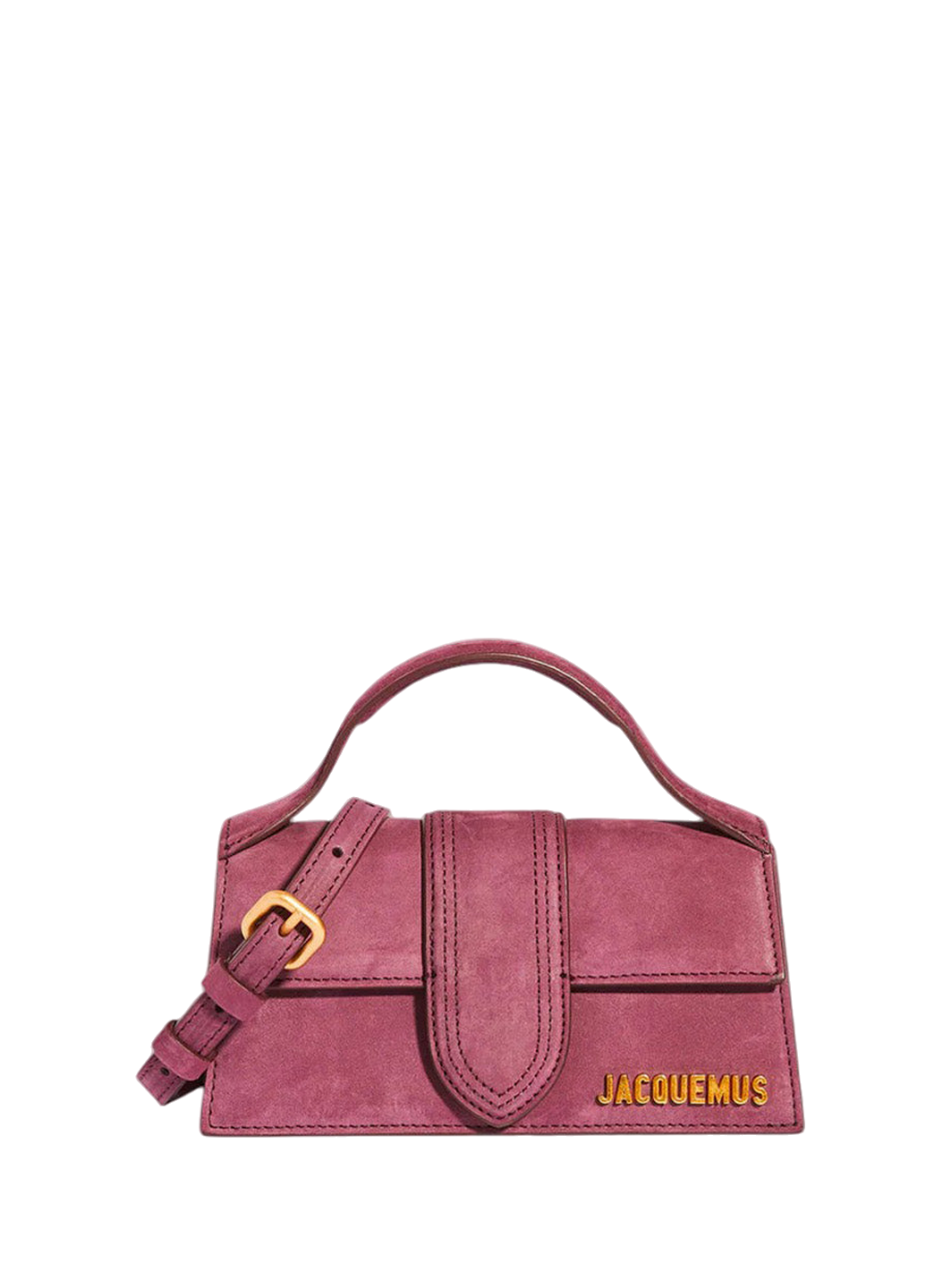 Jacquemus Le Bambino Mini Suede Bag Purple