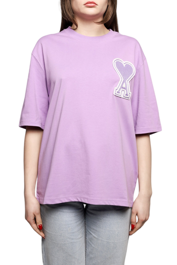 AMI Paris Exclusive Ami De Coeur T-Shirt Light Purple
