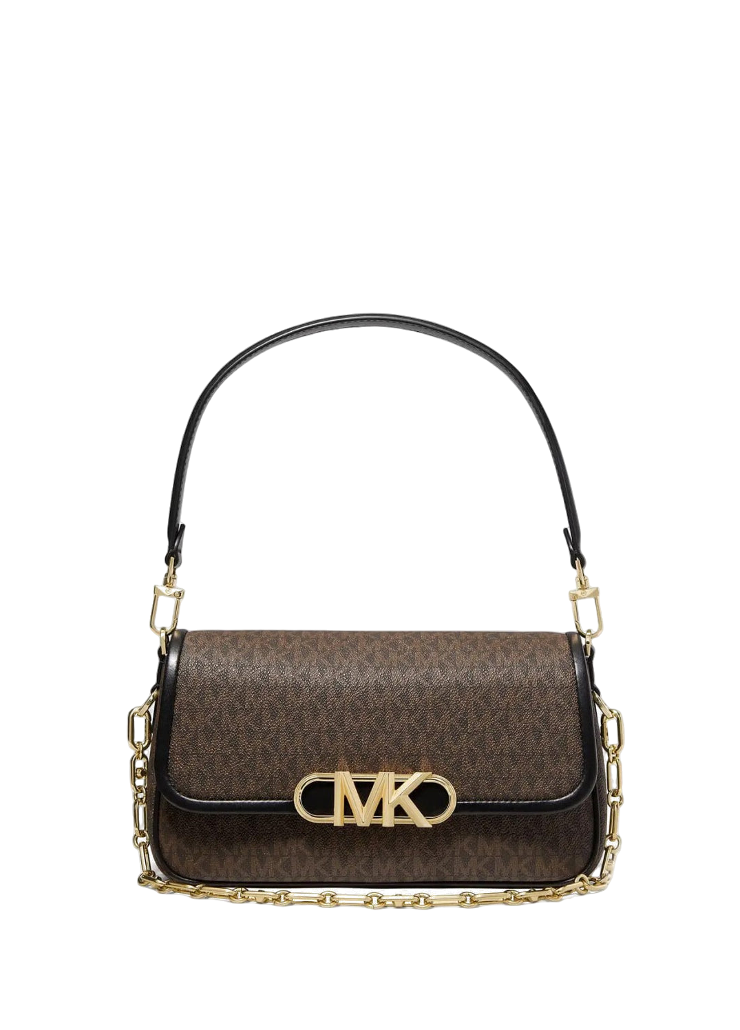 Michael Kors Parker Medium Leather Shoulder Bag Brown