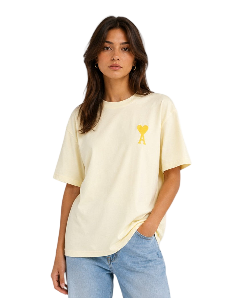 AMI ALEXANDRE MATTIUSSI Ami de Coeur T-Shirt Yellow