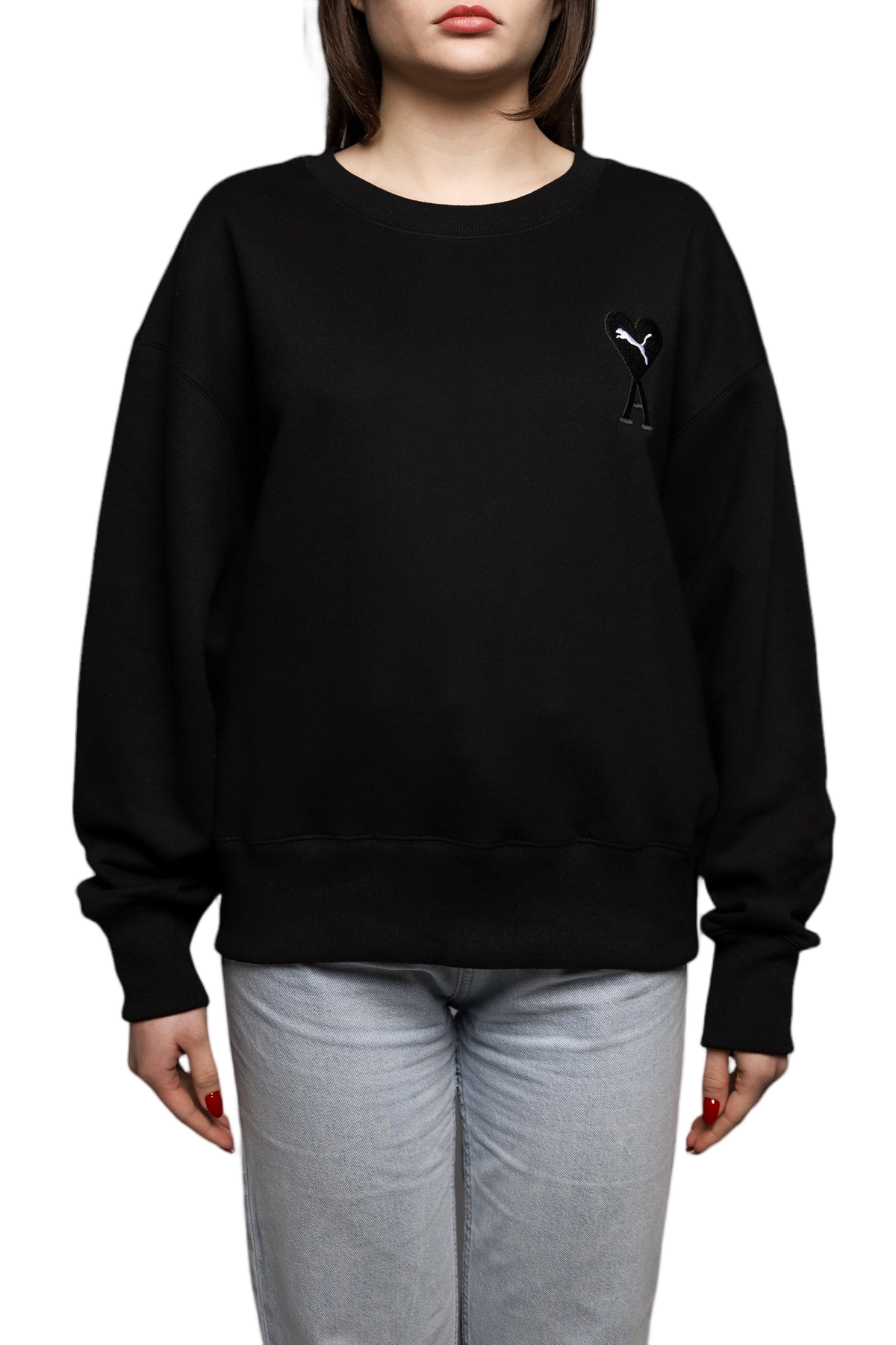 AMI Paris x Puma Crewneck Sweatshirt Black