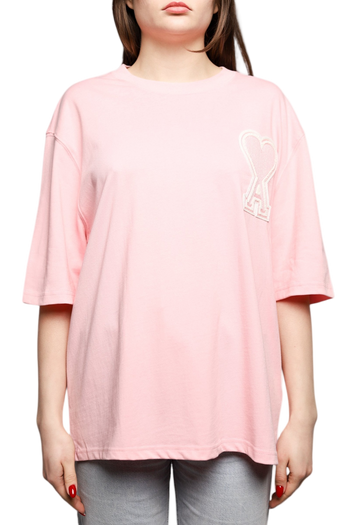 AMI Paris Exclusive Ami De Coeur T-Shirt Pink