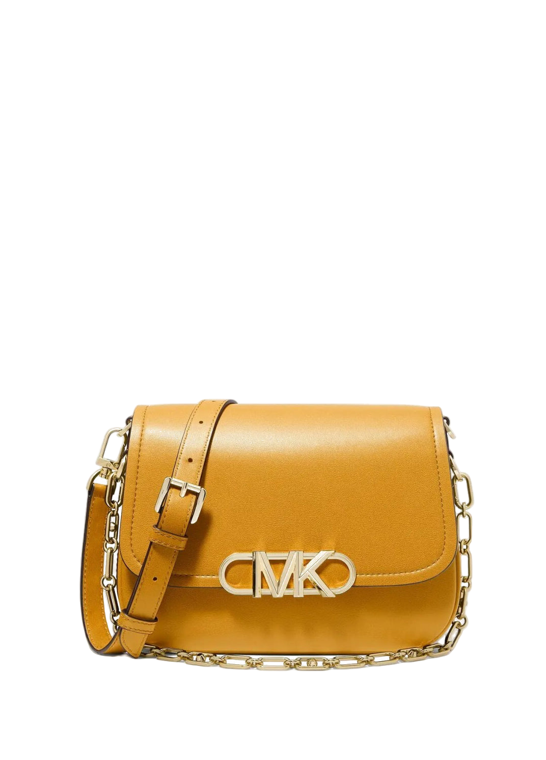 Michael Kors Parker Medium Leather Messenger Bag Marigold