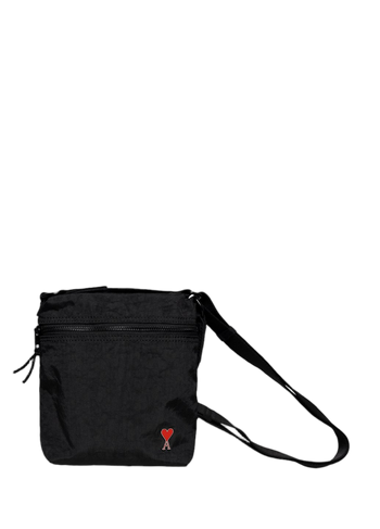 AMI Paris Crossbody Pocket Bag With Ami De Coeur Rivet