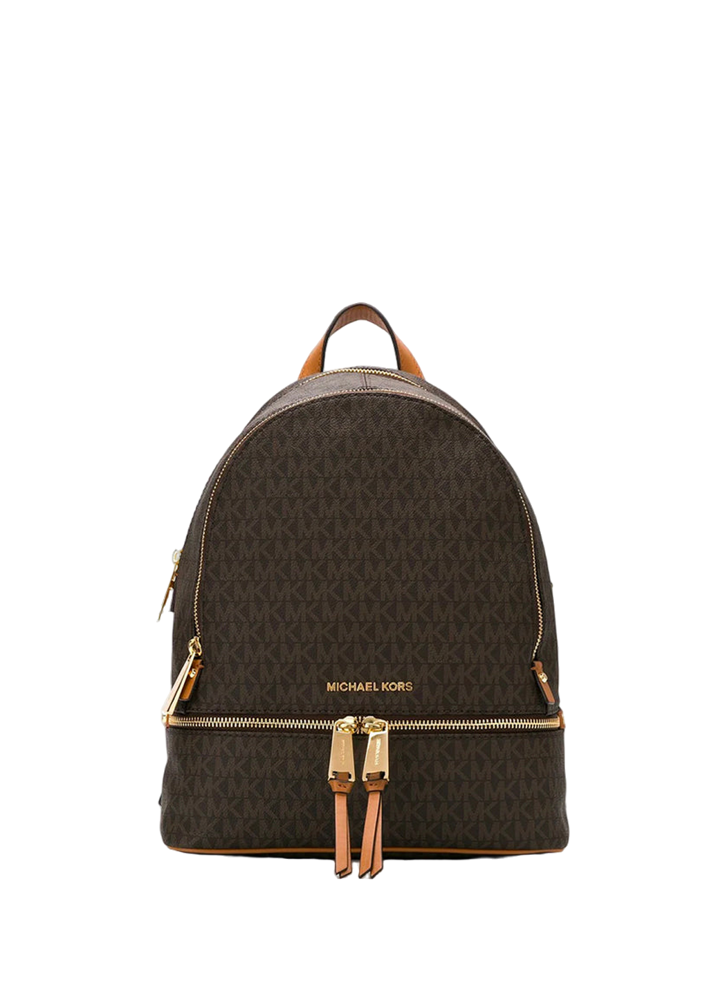 Michael Kors Rhea Zip Backpack Medium Brown