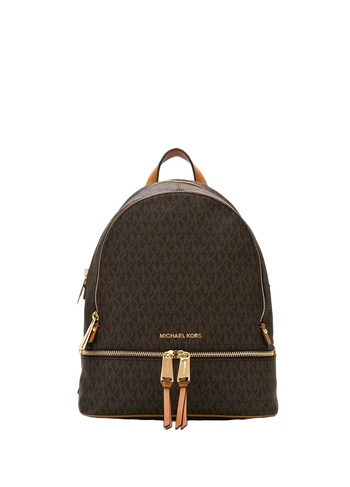 Michael Kors Rhea Zip Backpack Medium Brown