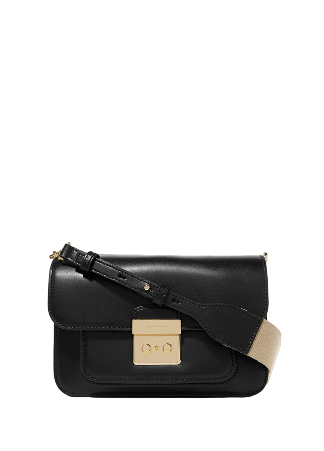 Michael Kors Sloan Editor Leather Shoulder Bag Black