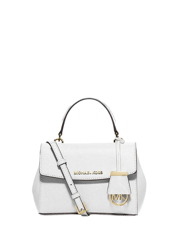 Michael Kors Ava Small Saffiano Leather White