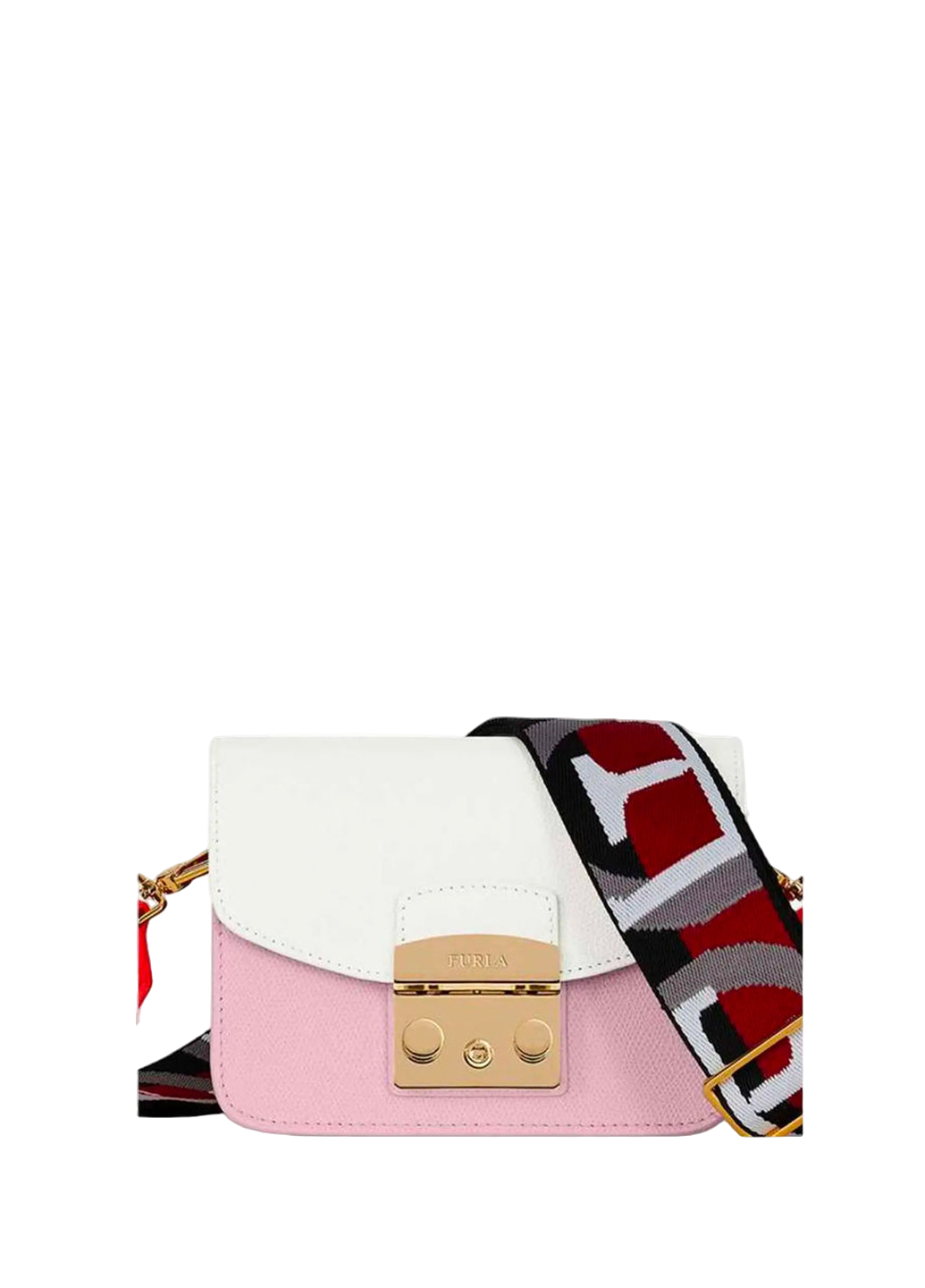 Furla Metropolis Brava Mini Camelia-Gesso