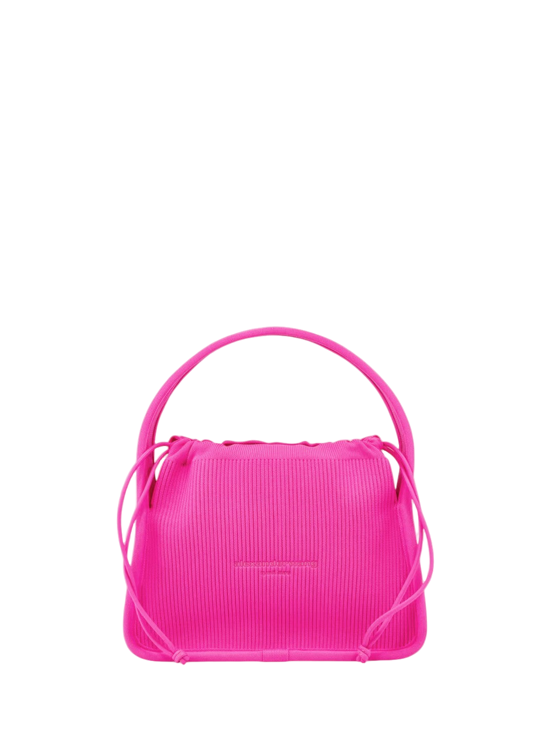Alexander Wang Small Ryan Ribbed-Knit Tote Bag Pink