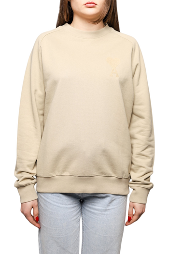 AMI Paris Broderie Sweatshirt Beige