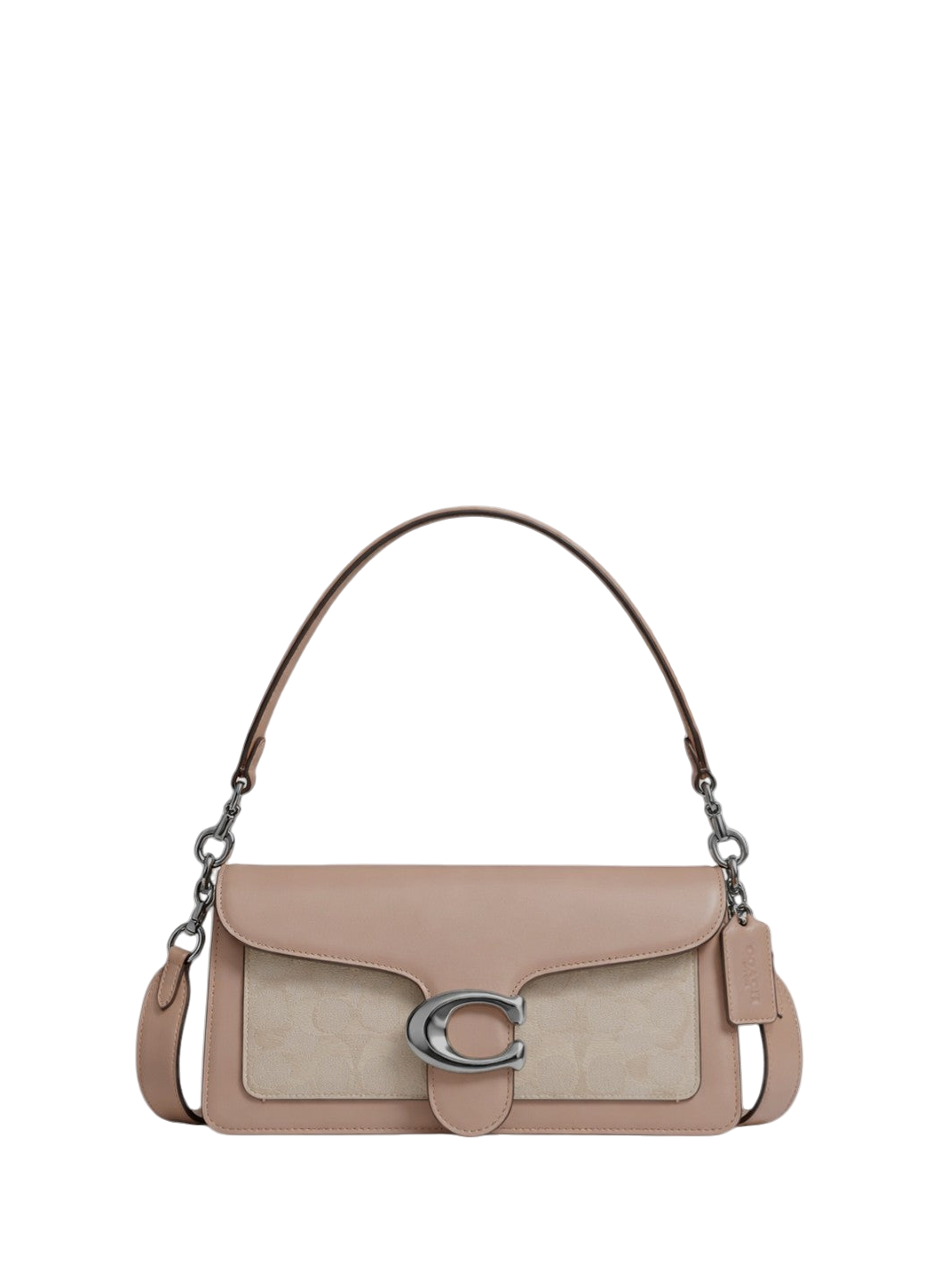 Coach Tabby Shoulder Bag 26 With Signature Canvas Sand Taupe