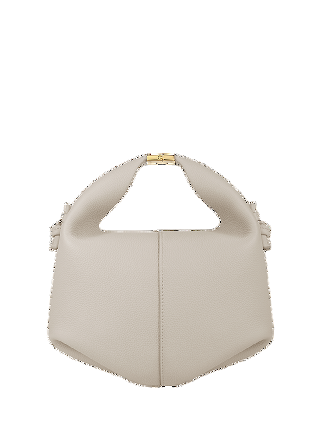 Polene Beri Textured Leather Chalk
