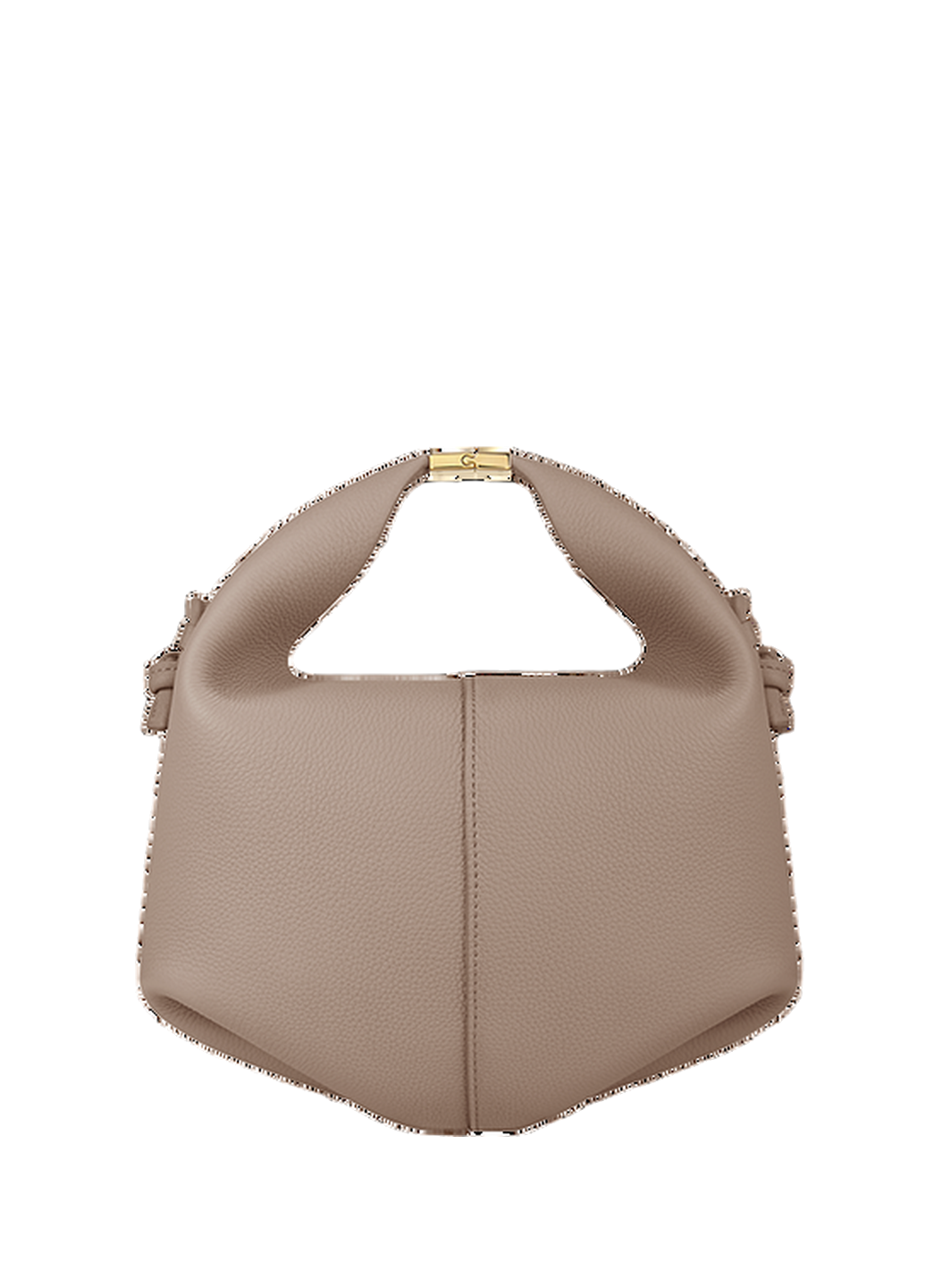 Polene Beri Textured Leather Taupe