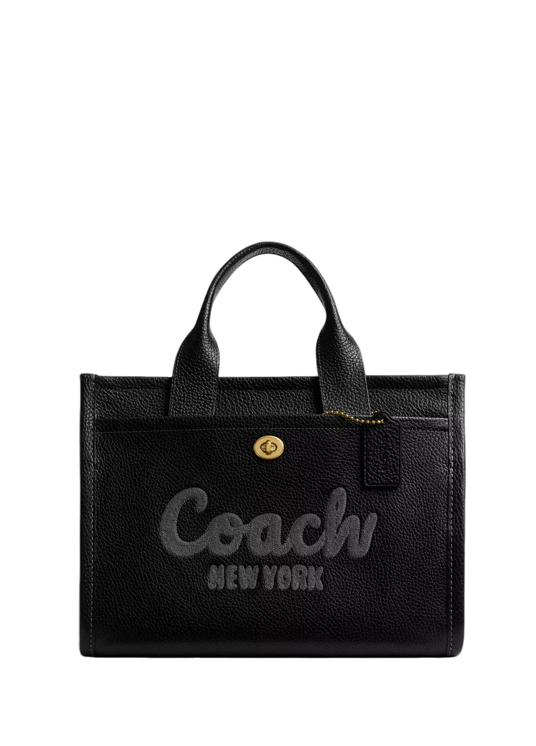 Coach Leather Cargo Tote Bag 34 Black