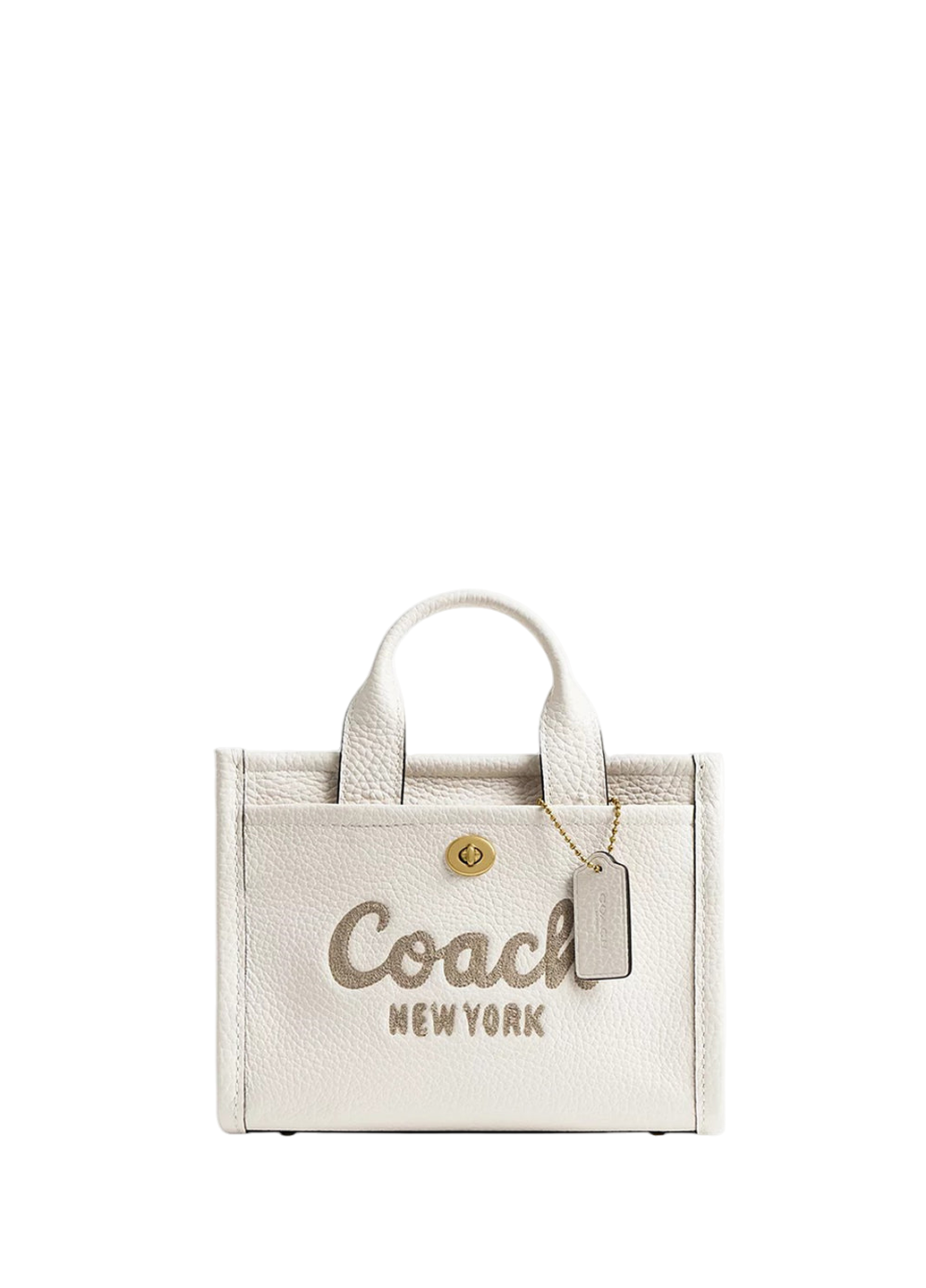 Coach Leather Cargo Tote Bag 20 Chalk