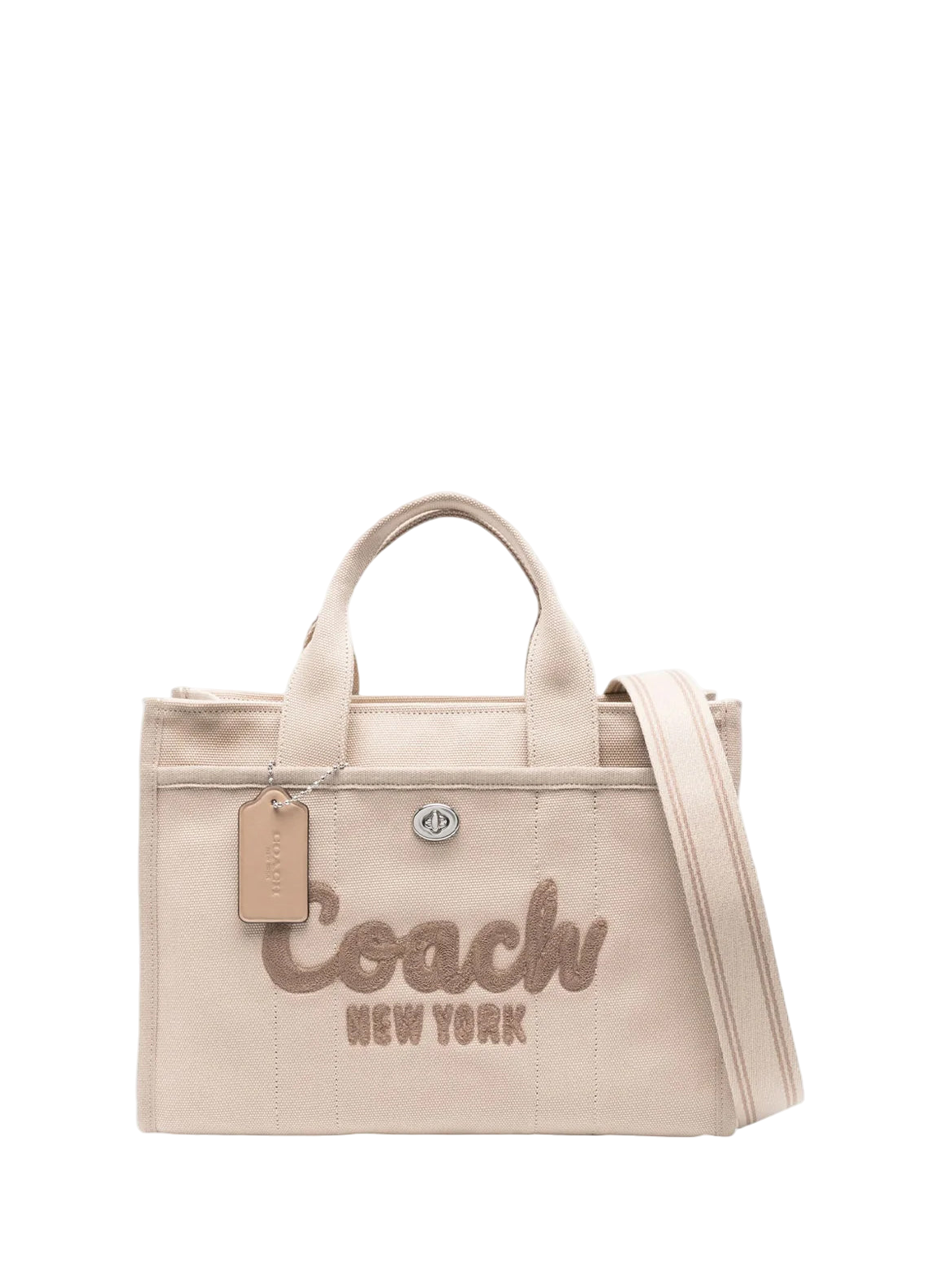 Coach Cargo Tote Bag 34 Dark Natural