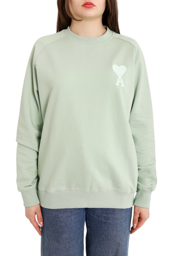AMI Paris Broderie Sweatshirt Light Green