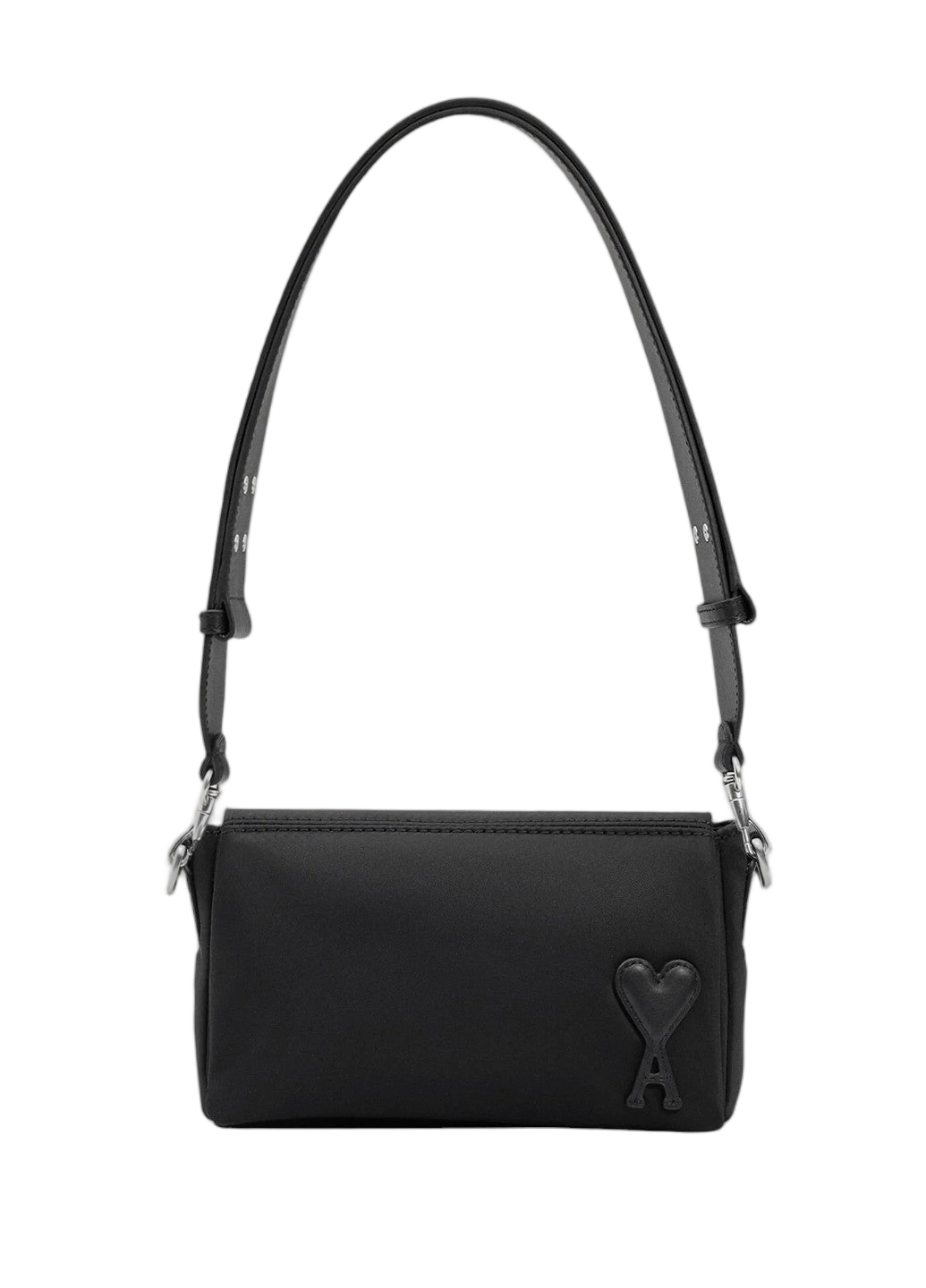 AMI Paris Marcel Nylon Lunch Box Bag Black