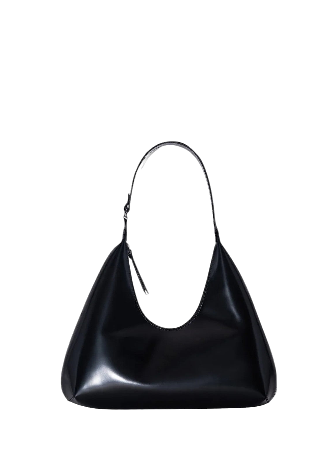 By Far Amber Semi Patent Leather Black