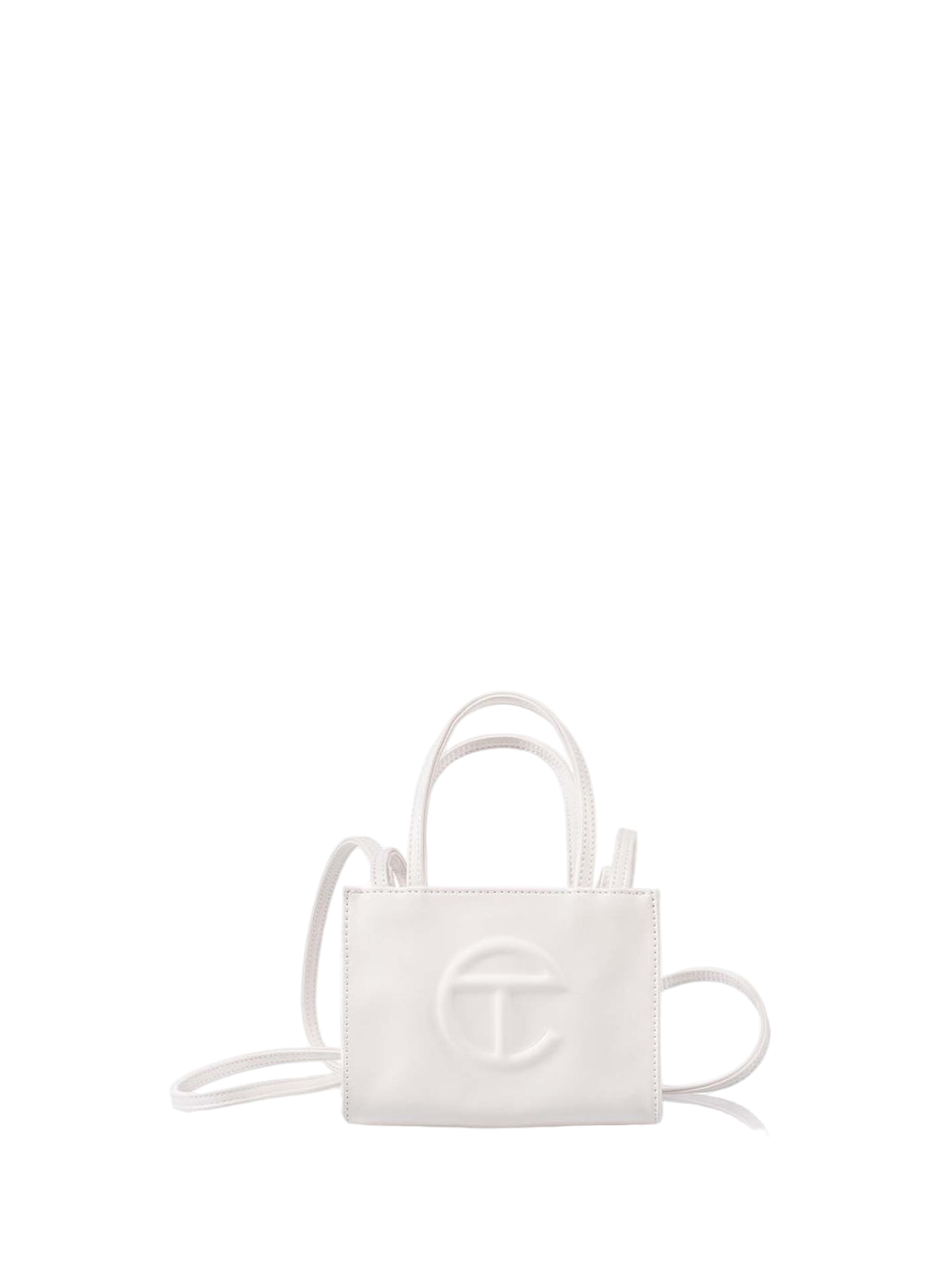 Telfar Small Shopping Bag White